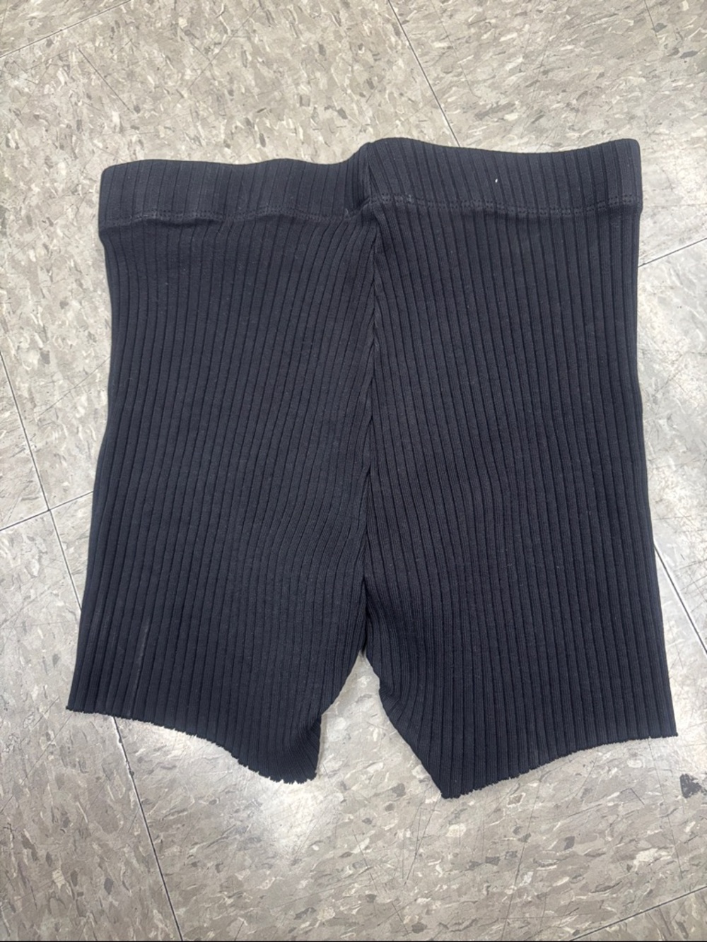 Cotton Citizen Black Ibiza Ribbed High-Rise Shorts - Picture 3 of 3